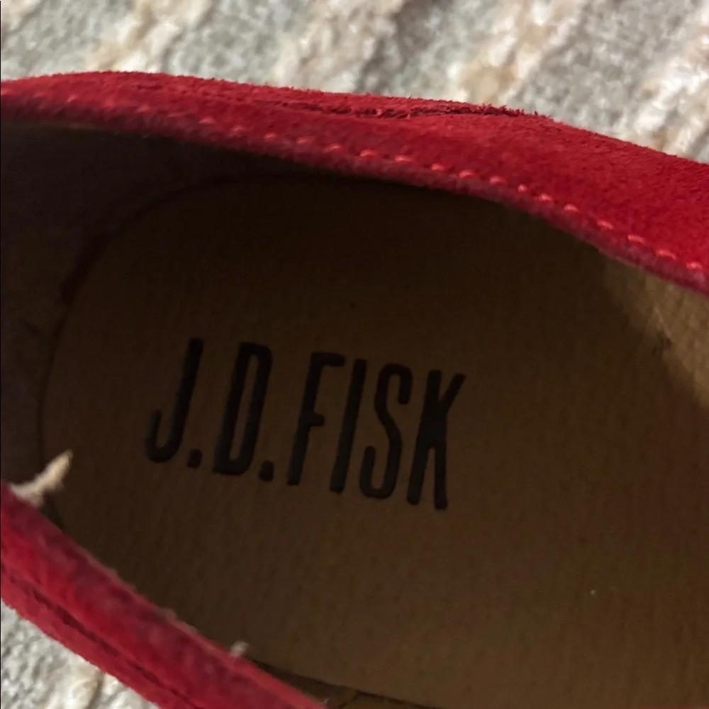 J.D. Fisk Lace Up Brogues Round Toe Casual Suede Men’s Lace Shoes Sz‎ 9.5